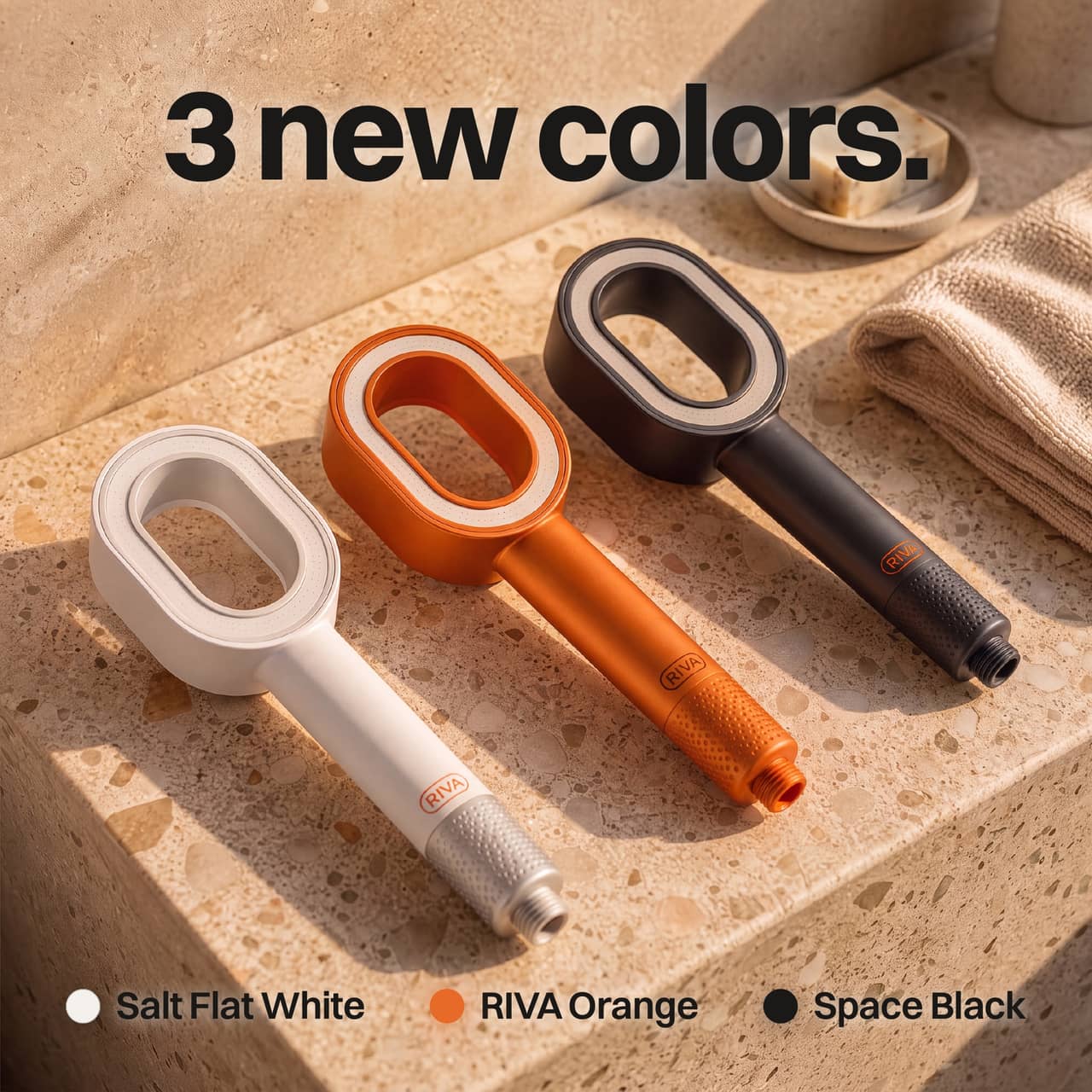 RIVA ONE - Filtered Shower Head with Vitamin C | Fits All Showers