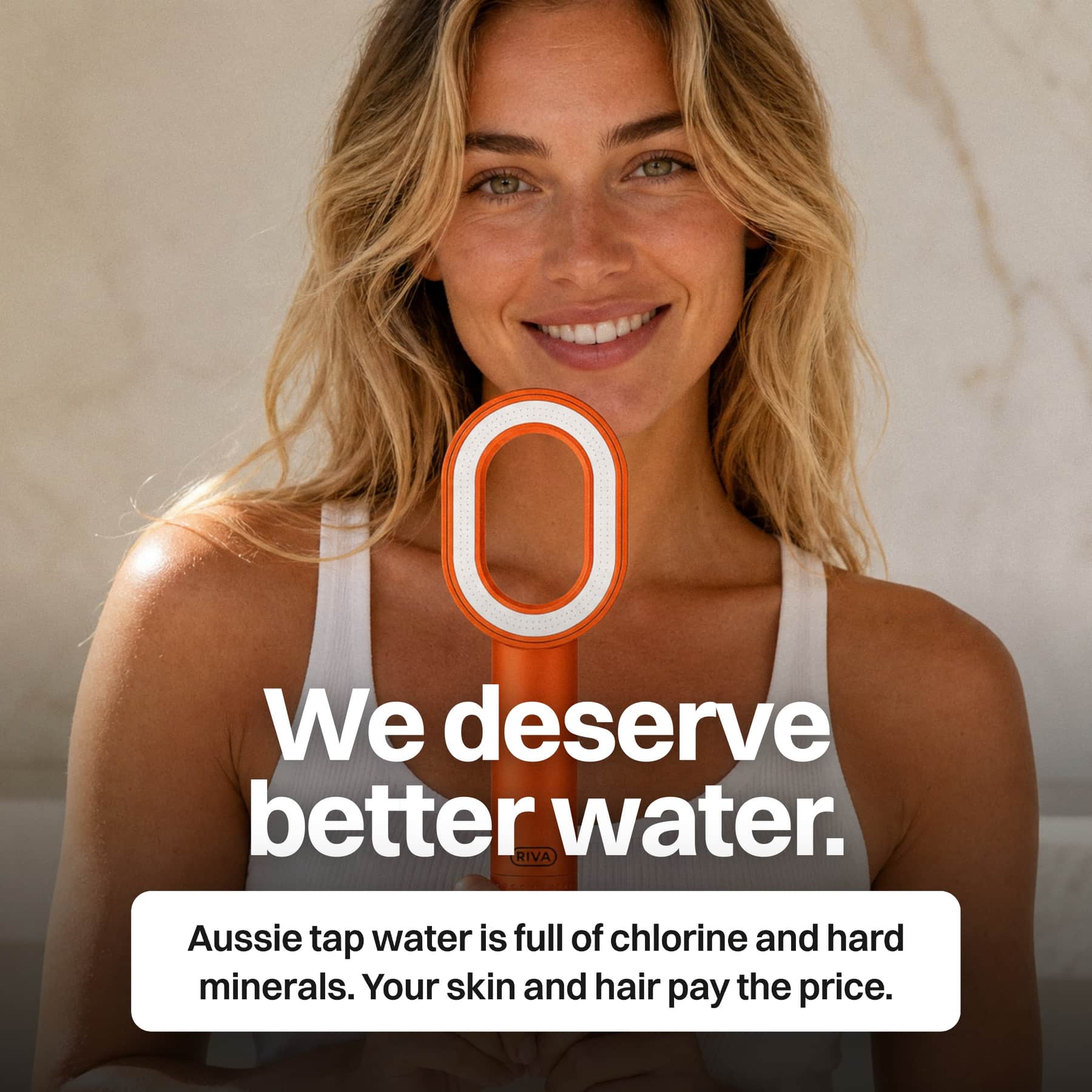 RIVA ONE - Filtered Shower Head with Vitamin C | Fits All Showers